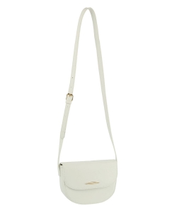Fashionable Small Crossbody Bag D-0755 WHITE